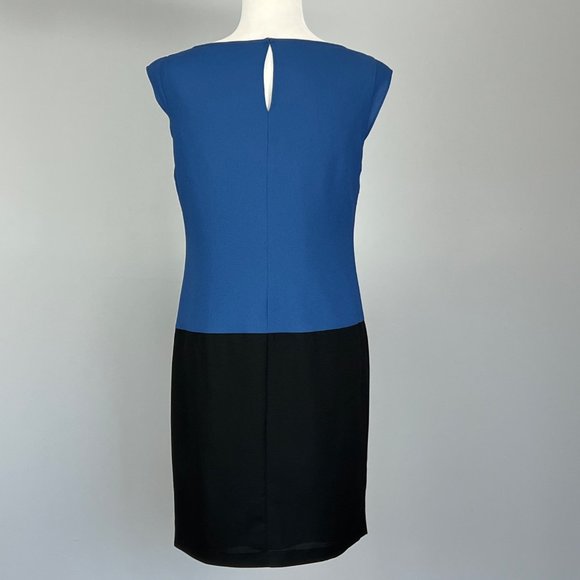 Marc New York Zipper Skirt Colorblock Dress Blue Black Andrew Marc size 6 - Picture 8 of 14